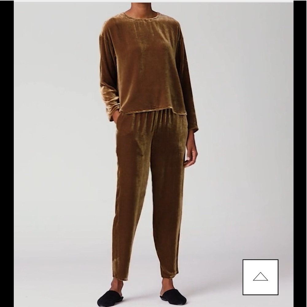 NWT Eileen Fisher VELVET TAPERED ANKLE PANT - Picture 2 of 9